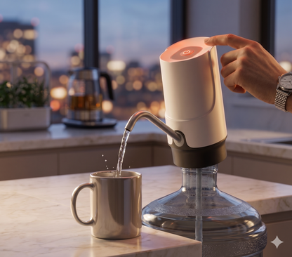 Portable Automatic Water Pump Dispenser USB Charging Drinking Bottle Pump for Home Kitchen Office