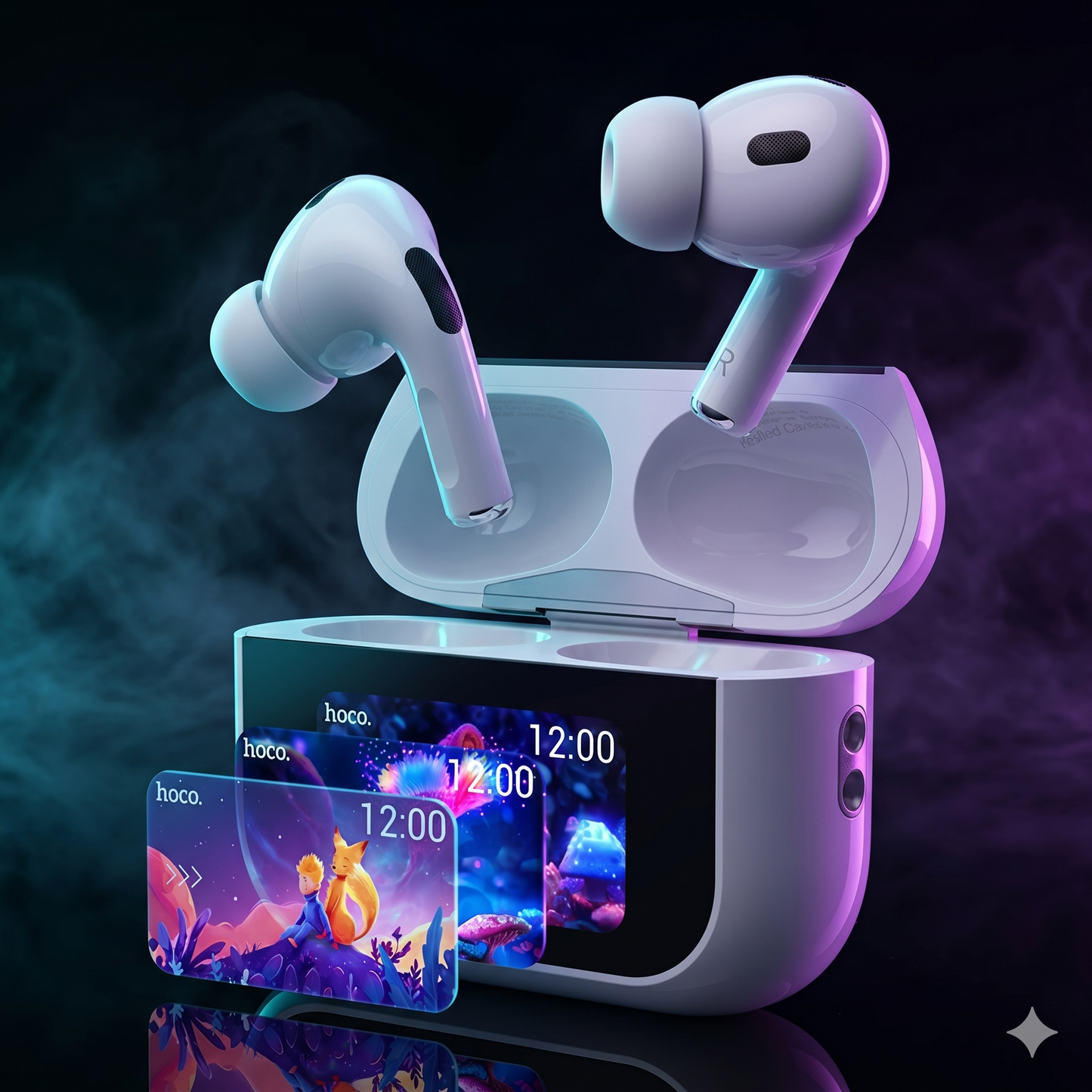 Smart Touch Screen Bluetooth Earbuds Hoco EW72 – Wireless, Noise Reduction, Hi-Fi Audio [Limited Time Offer]