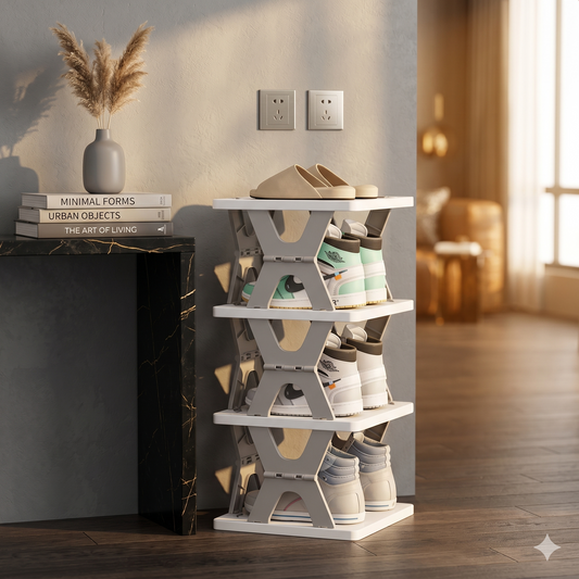 Multifunctional 6-Tier Storage Rack | Vertical Space Saver Shelf Organizer