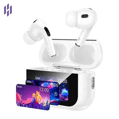 Smart Touch Screen Bluetooth Earbuds Hoco EW72 – Wireless, Noise Reduction, Hi-Fi Audio [Limited Time Offer]