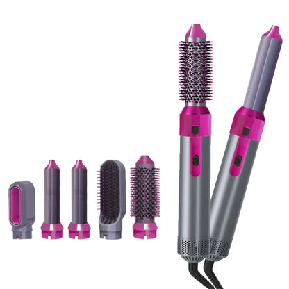Professional 5-in-1 Hot Air Brush – Dry, Curl, Straighten & Volumize