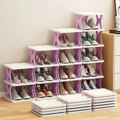 Multifunctional 6-Tier Storage Rack | Vertical Space Saver Shelf Organizer