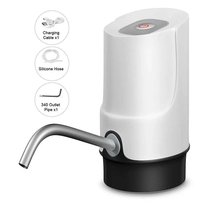 Portable Automatic Water Pump Dispenser USB Charging Drinking Bottle Pump for Home Kitchen Office