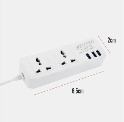 Universal Power Extension with USB Ports – Smart Charging Multi Socket Board