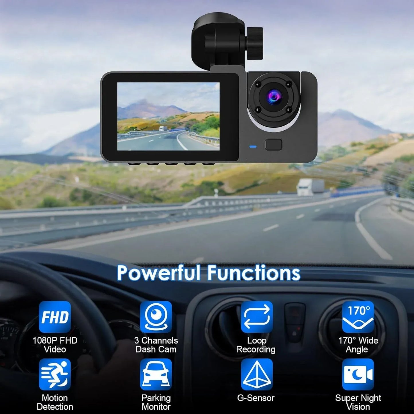 Car DVR Dash Camera – HD Video Recorder with Motion Detection & Night Vision