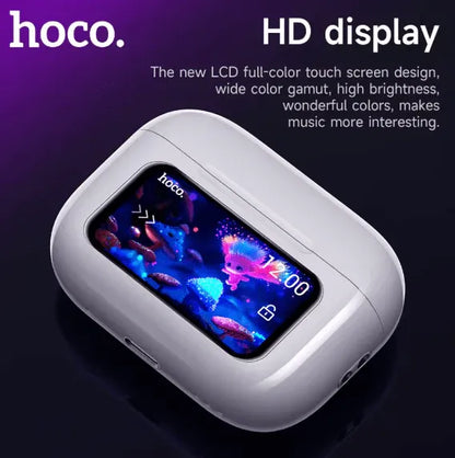 Smart Touch Screen Bluetooth Earbuds Hoco EW72 – Wireless, Noise Reduction, Hi-Fi Audio [Limited Time Offer]