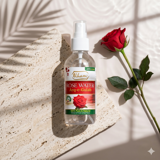 “Best Rose Water in UAE – Natural Face Toner for Glowing & Clear Skin” [Alham]
